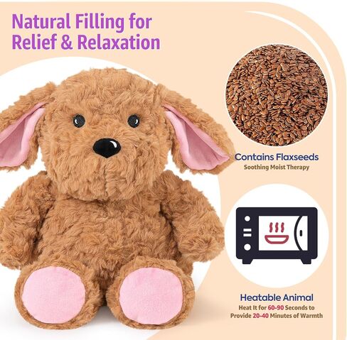 Ditucu Original Capybara Microwavable Weighted Stuffed Animals 2 lbs Heating Pad for Period Cramps Pain Plush with Bow Tie Heatable Capibara Plushies Toys Gifts for Kids Brown 9 inch in Kuwait