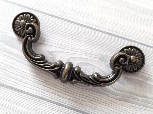 Vintage Drawer Pull,Cabinet Handle ,Dresser Pulls Vintage Drawer Pull ,Cabinet Handle Dresser Pulls6 Inch C-C Vintage Style Bail Drawer Pull Antique Black Drawer Pull Cabinet Handle Dresser Pulls Hard in Kuwait
