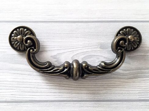 Vintage Drawer Pull,Cabinet Handle ,Dresser Pulls Vintage Drawer Pull ,Cabinet Handle Dresser Pulls6 Inch C-C Vintage Style Bail Drawer Pull Antique Black Drawer Pull Cabinet Handle Dresser Pulls Hard in Kuwait