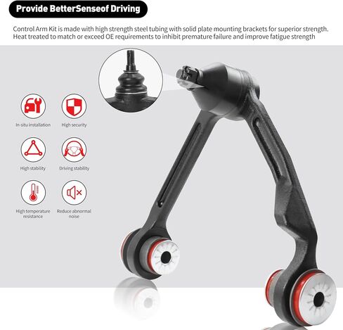 4WD Front End 12pc Suspension Kit for 1997-2002 Ford Expedition, 1997-2003 F-150, 1997-1999 F-250, 1998-2002 Lincoln Navigator, Upper Control Arms Ball Joints Sway Bars Tie Rods Replacement - 12PC in Kuwait