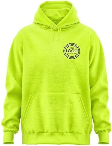 Hi Viz Hoodies for Men, Custom Hoodie with your LOGO, Customized High Visibility Workwear Small Business in Kuwait