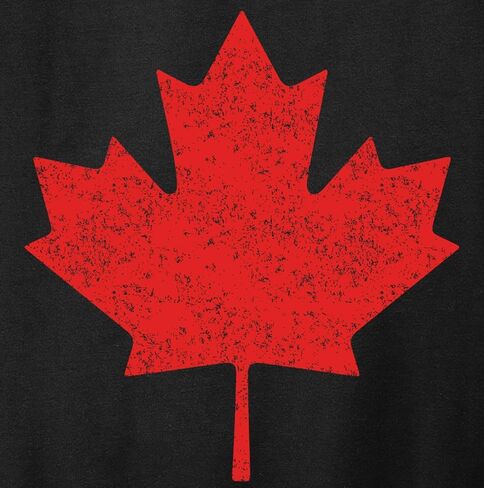 Canada Pride Canadian Flag Maple Leaf Adult Hoodie Distressed in Kuwait