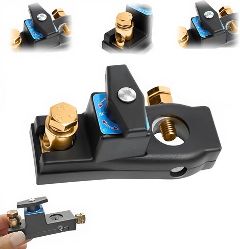 Smart Car Battery Disconnect Switch – Pure Copper, Heavy Duty Anti-Leakage Isolator Switch for 12V/24V Systems, Prevents Battery Drain, Compatible with Cars, Trucks, and Boats(1 Pack) in Kuwait