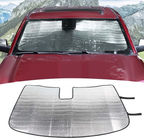 for Silverado Windshield Sunshade Visor for Chevy Silverado/GMC Sierra 2014 2015 2016 2017 Sun Shade Interior Accessories in Saudi Arabia