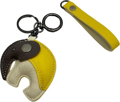 3D Elephant Sheepskin Keychain - Handmade Genuine Leather Handbag Wallet Charm Pendant Bag Decor, Car Key Decoration in Saudi Arabia