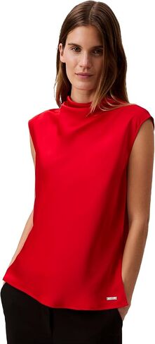 Calvin Klein Jeans Women's Satin Cowl Neck Blouse in Saudi Arabia