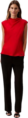 Calvin Klein Jeans Women's Satin Cowl Neck Blouse in Saudi Arabia