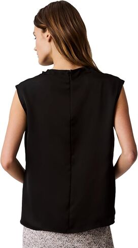 Calvin Klein Jeans Women's Satin Cowl Neck Blouse in Saudi Arabia