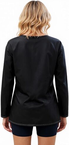 Womens Fall Fashion Long Sleeve Tops Casual Round Neck Shirts Loose Fit Print Tunic Tops for Leggings in Saudi Arabia