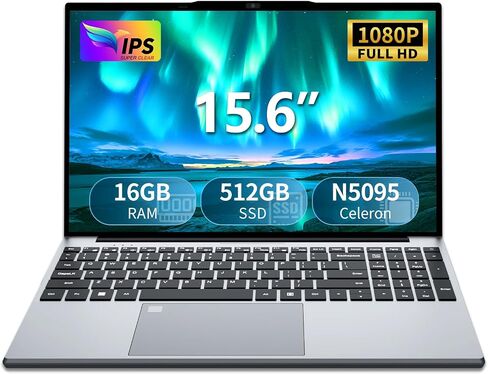 Gaming Laptop i5, 16 inch Laptop Up to 3.60 GHz, Business Notebook Computer for 16GB RAM 512GB SSD, Full HD 1920X1200 Display Backlit Keyboard 180 Angle Opening for Business Work laptops WIFI 5 HDMI in Saudi Arabia