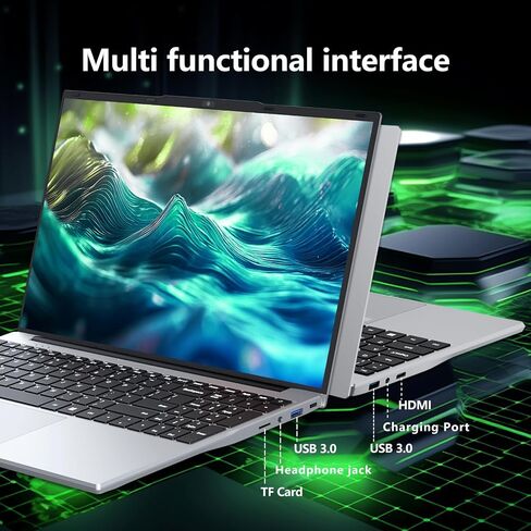 Gaming Laptop i5, 16 inch Laptop Up to 3.60 GHz, Business Notebook Computer for 16GB RAM 512GB SSD, Full HD 1920X1200 Display Backlit Keyboard 180 Angle Opening for Business Work laptops WIFI 5 HDMI in Saudi Arabia
