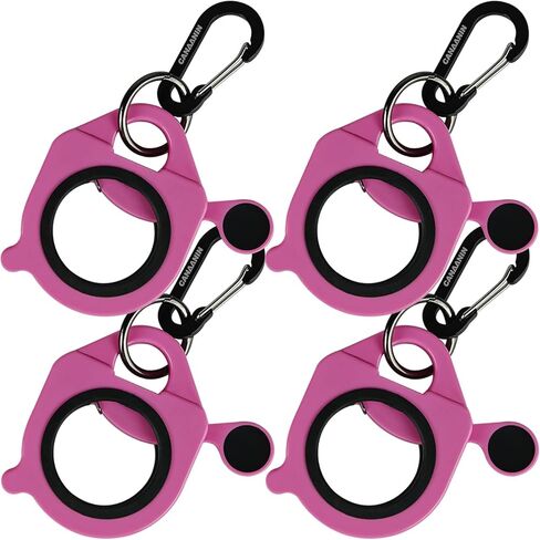 Zip Tie Holder Cable Tie Holder Colored Upgraded Carabiner Keychain Clip for Tool Belt Organizer Strong Efficient for Electrician Zip Ties Holder Reusable Portable(Colored, 4 Piece) in Saudi Arabia