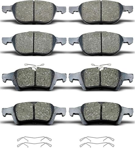 D1044 D1564 8pcs Ceramic Front Rear Brake Pads With Clips Fit For 2013-2016 For Ford Escape,2013-2017 For Ford C-Max in Saudi Arabia