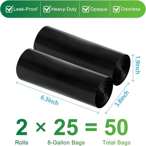 100 Portable Toilet Bags - Camping Toilet Bags, Biodegradable Porta Potty Bag for Portable Toilet, 8 Gallon Toilet Waste Bags for 5 Gallon Bucket Toilet, Thickened Camping Potty Liners in Saudi Arabia