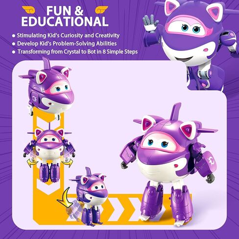 Super Wings - تحويل MIRA TOY Airplane Figure | 5 "مقياس | لعبة ممتعة ل 3 4 4 سنوات الأولاد والبنات | هدية عيد ميلاد الأطفال في مرحلة ما قبل المدرسة ، الأخضر (YW710280) in Kuwait