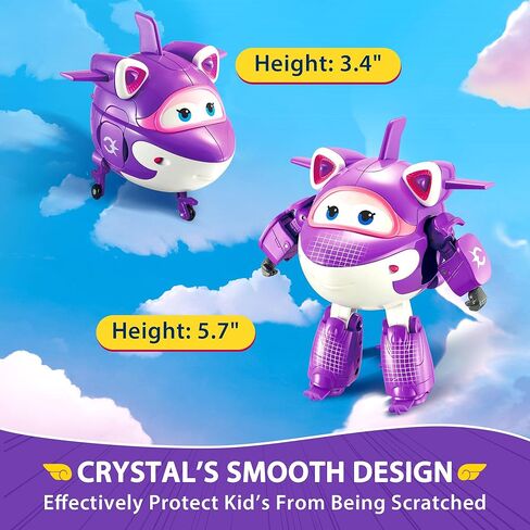 Super Wings - تحويل MIRA TOY Airplane Figure | 5 "مقياس | لعبة ممتعة ل 3 4 4 سنوات الأولاد والبنات | هدية عيد ميلاد الأطفال في مرحلة ما قبل المدرسة ، الأخضر (YW710280) in Kuwait