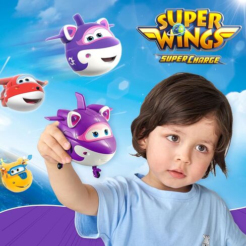 Super Wings - تحويل MIRA TOY Airplane Figure | 5 "مقياس | لعبة ممتعة ل 3 4 4 سنوات الأولاد والبنات | هدية عيد ميلاد الأطفال في مرحلة ما قبل المدرسة ، الأخضر (YW710280) in Kuwait