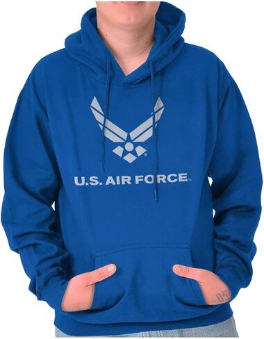Brisco Brands US Air Force Symbol USAF Official Hoodie Sweatshirt Women Men in Saudi Arabia
