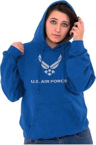 Brisco Brands US Air Force Symbol USAF Official Hoodie Sweatshirt Women Men in Saudi Arabia
