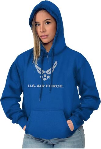 Brisco Brands US Air Force Symbol USAF Official Hoodie Sweatshirt Women Men in Saudi Arabia