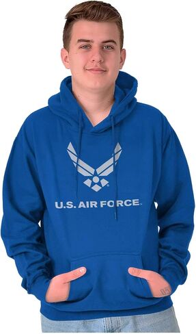 Brisco Brands US Air Force Symbol USAF Official Hoodie Sweatshirt Women Men in Saudi Arabia
