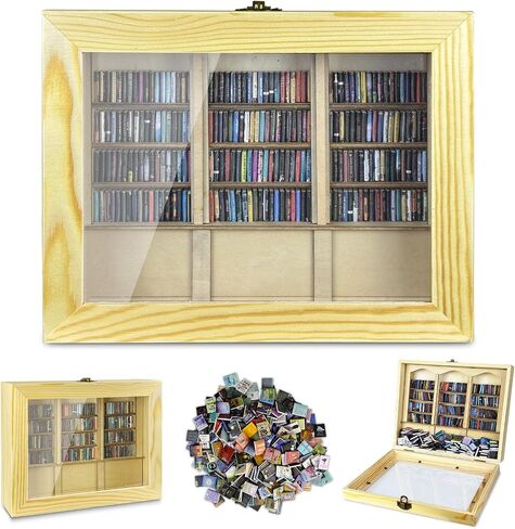 القلق كتب الكتب 300PCS كتب مصغرة مصغرة الكتب زخرفة مصغرة ديكور الكتب ديكور رفك مكتبة الكتب المصغرة لمحبي الكتب ديكور مكتب غرفة المنزل (اللون الطبيعي) in Kuwait