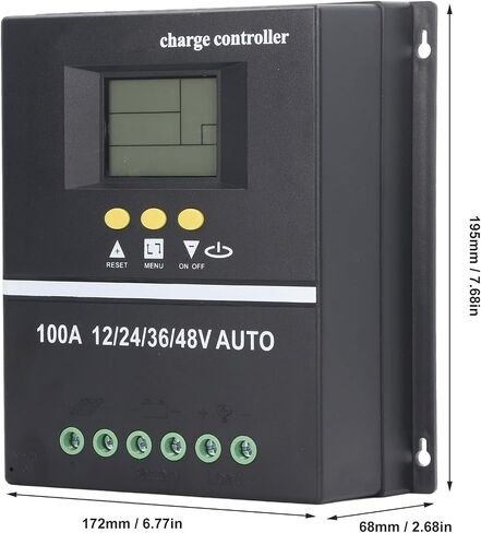 100A MPPT وحدة تحكم الطاقة الشمسية ، 12V 24V 36V 48V Auto ، منافذ شحن USB ، شاشة LCD الخلفية ، البطارية ، وحدة تحكم مشحونة بالطاقة الشمسية لنظام الكهروضوئية ، منظم الألواح الشمسية in Saudi Arabia