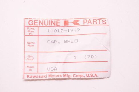 Kawasaki بلاستيك بلاستيك وألومنيوم غلاف العجلة الخاطئة-11012-1969 in Kuwait
