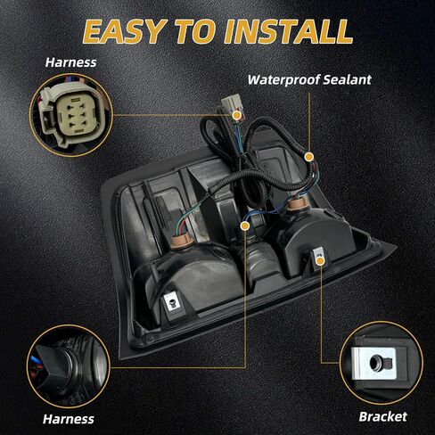 مجموعة الضوء التيل متوافقة مع 2014-2018 Chevy Silverado 1500 2500HD 3500HD المصباح الخلفي الخلفي الخلفي المصباح المصابيح (جانب الراكب الأيمن) (جانب الركاب الأيمن) in Saudi Arabia