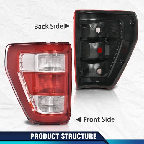 Pit66 Light Light Assembly مصباح الفرامل اليسرى جانب السائق مع بقعة عمياء متوافقة مع Ford F150 XL 2021-2023 (كابينة قياسية 2 أبواب | كابينة مدتها 4 أبواب | in Saudi Arabia