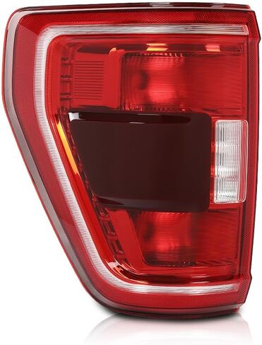 PIT66 Tail Light Assembly Brake Lamp Left Driver Side w/o Blind Spot Compatible with Ford F150 XL 2021-2023 (2-Door Standard Cab | 4-Door Extended Cab | 4-Door Crew Cab) Red in Saudi Arabia