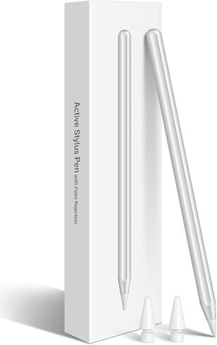 Digital Stylus Pen for iPad, Wireless Fast Charging, Compatible with iPad Pro 11/12.9, Air 4/5, Mini 6, White in Saudi Arabia