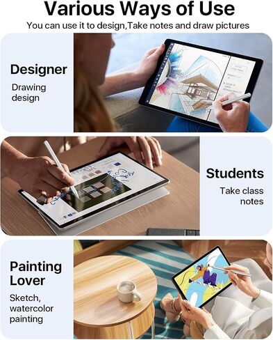 Digital Stylus Pen for iPad, Wireless Fast Charging, Compatible with iPad Pro 11/12.9, Air 4/5, Mini 6, White in Saudi Arabia