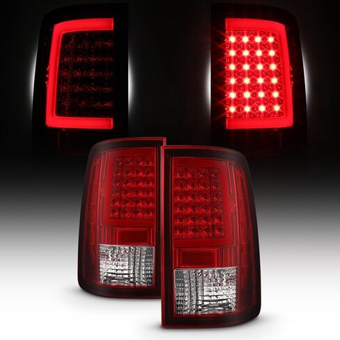 AKKON - لعام 2013-18 Dodge RAM [Model LED Stock فقط] LED كامل LED أثناء النهار تشغيل مصباح المصباح الأضواء ذيل حمراء الإسكان in Saudi Arabia