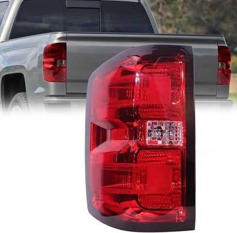 مجموعة الضوء التيل متوافقة مع 2014-2018 Chevy Silverado 1500 2500HD 3500HD المصباح الخلفي الخلفي الخلفي المصباح المصابيح (جانب الراكب الأيمن) (جانب الركاب الأيمن) in Saudi Arabia