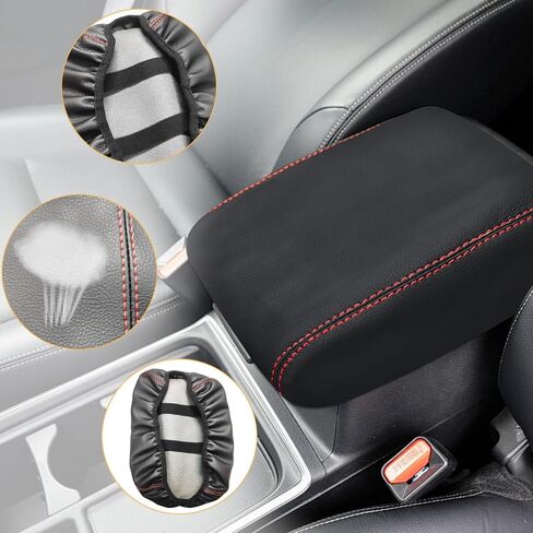 متوافق مع غطاء مسند ذراع وحدة التحكم المركزية لـ Honda CRV 2012 2013 2014 2015 2016 Leather Arm Rescor Storage Lids Cushion Pad in Kuwait