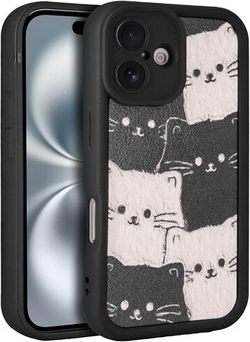 Phone Case for iPhone16 Pro Max Case, Cute Cat Phone Holder for Women Girls, Drop Protection and Stylish Durable TPU Protective Kitty Phone Cover Girly (for iPhone 16 Pro Max) in Saudi Arabia