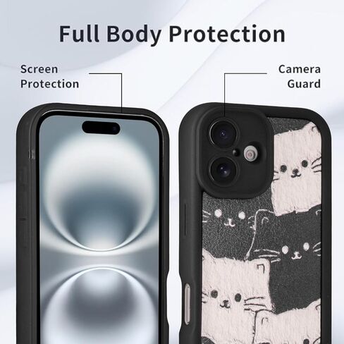 Phone Case for iPhone16 Pro Max Case, Cute Cat Phone Holder for Women Girls, Drop Protection and Stylish Durable TPU Protective Kitty Phone Cover Girly (for iPhone 16 Pro Max) in Saudi Arabia