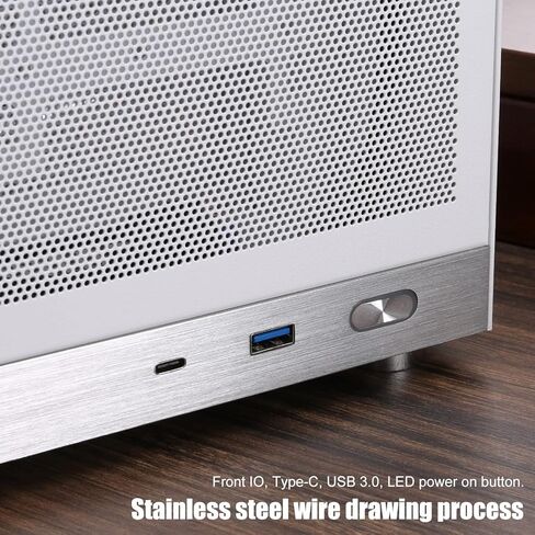 S300 MINI -ITX Portable LAN Gaming PC CASE: COMPACT Aluminium - USB 3.0 - Type -C - متوافق مع: SFX PSU - MINI ITX MOBO - حتى 300 مم بطاقة رسومات | بما في ذلك كابل RISER PCIE Gen4 in Kuwait