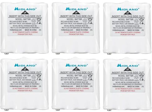 Midland AVP8 NIMH حزم بطارية قابلة لإعادة الشحن لراصاف CXT و LXT - 6 حزم in Kuwait