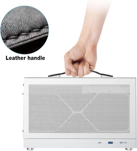 S300 MINI -ITX Portable LAN Gaming PC CASE: COMPACT Aluminium - USB 3.0 - Type -C - متوافق مع: SFX PSU - MINI ITX MOBO - حتى 300 مم بطاقة رسومات | بما في ذلك كابل RISER PCIE Gen4 in Kuwait