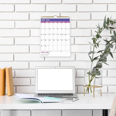 2025-2026 Wall Calendar – 18 Monthly Calendar 2025-2026, 8.5 x 11 In, Jul 2025 - Dec 2026, Small Calendar 2025 Vertical, Ruled Blocks, Thick Paper, Holidays, To-do ＆ Notes, Great for Planning in Kuwait