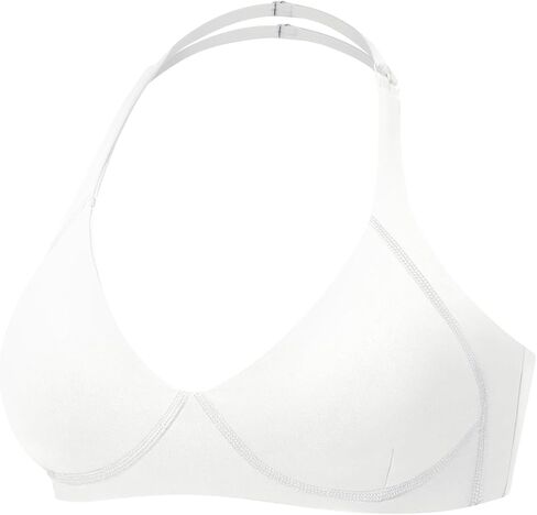 YEOREO Women Halter Sports Bra Light Support V Neck Padded Strappy Open Back Workout Gym Tops in Saudi Arabia