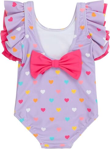 RuffleButts Baby/Toddler Girls UPF50+ Sun Protected Butterfly One Piece Swimsuit in Saudi Arabia