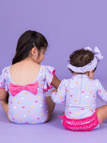 RuffleButts Baby/Toddler Girls UPF50+ Sun Protected Butterfly One Piece Swimsuit in Saudi Arabia