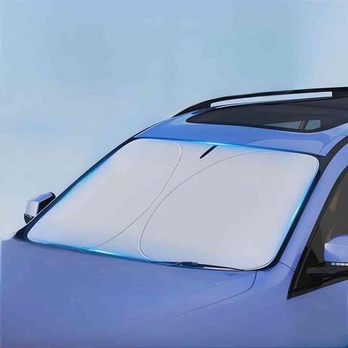 Car Windshield Sunshade for Land Rover Range Rover Range Rover Sport Defender,1PCS Exclusive Logo Front Windows Reflective Foldable Strong Barrier Keep Interior Cool Sun Heat Blocker Protector in Saudi Arabia