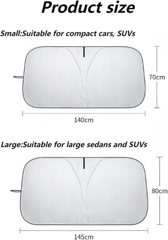 Car Windshield Sunshade for Land Rover Range Rover Range Rover Sport Defender,1PCS Exclusive Logo Front Windows Reflective Foldable Strong Barrier Keep Interior Cool Sun Heat Blocker Protector in Saudi Arabia