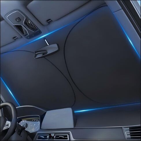 Car Windshield Sunshade for Land Rover Range Rover Range Rover Sport Defender,1PCS Exclusive Logo Front Windows Reflective Foldable Strong Barrier Keep Interior Cool Sun Heat Blocker Protector in Saudi Arabia
