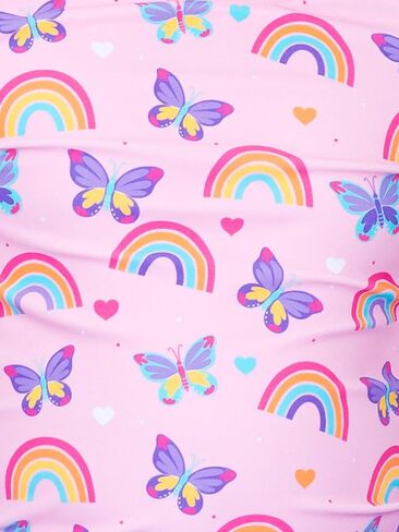 RuffleButts Baby/Toddler Girls UPF50+ Sun Protected Butterfly One Piece Swimsuit in Saudi Arabia