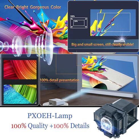لـ ELPLP69 V13H010L69 ، مصباح لمسة العرض البديلة لـ EPSON POWERLITE Home Cinema HC 5010ED 5010E 5020UB 5025UB 5030UB 5030UBE PC 4030 6010 6030UB EH-TW7200 EH-TW8000 EH-TW8100 in Kuwait
